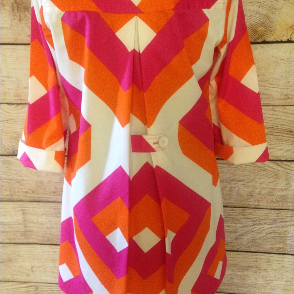HP ⭐️⭐️⭐️⭐️Y2K Diane Von Furstenbeg Graphic Sheath Dress - Picture 3 of 4